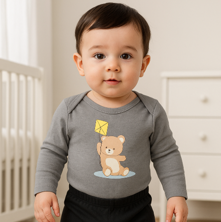 Conjunto Manga Longa - Urso Pipa
