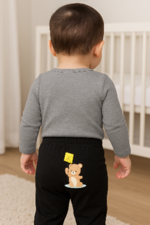 Conjunto Manga Longa - Urso Pipa
