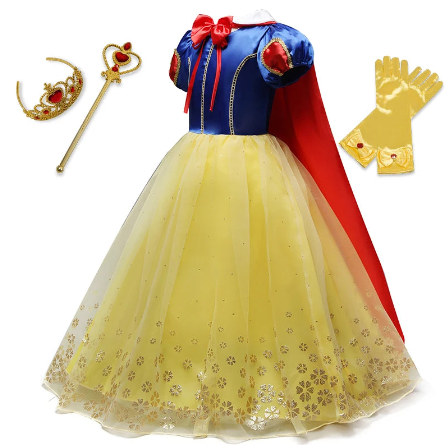 Vestido Princesa Branca de Neve – Infantil