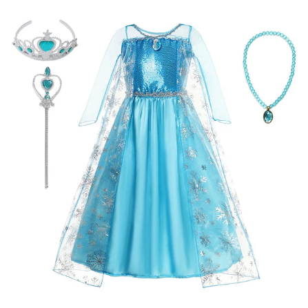 Fantasia Princesa Elsa -Infantil